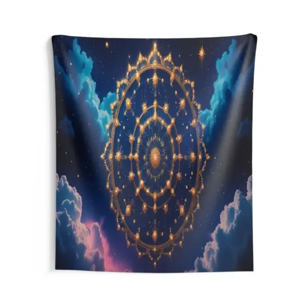 Celestial Mandala Tapestry Wall Art