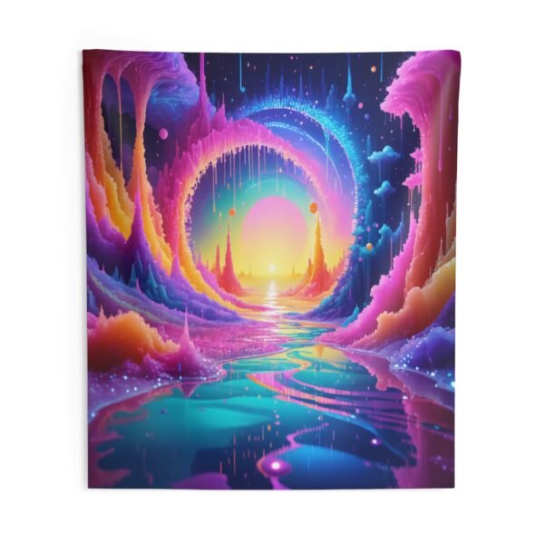 Rainbow Vortex Tapestry - Image 3