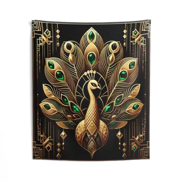 Luxe Peacock Wall Tapestries - Image 2