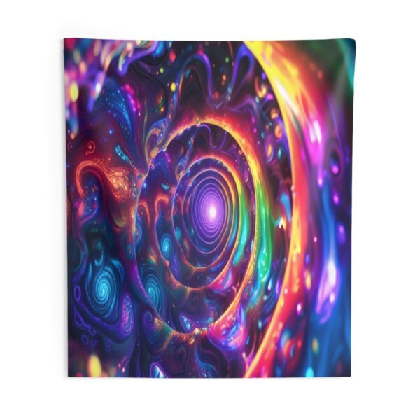 Rainbow Vortex Tapestry - Image 8
