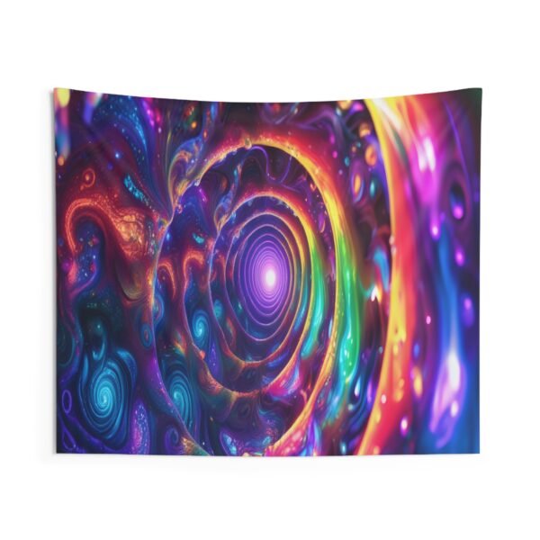 Rainbow Vortex Tapestry - Image 6