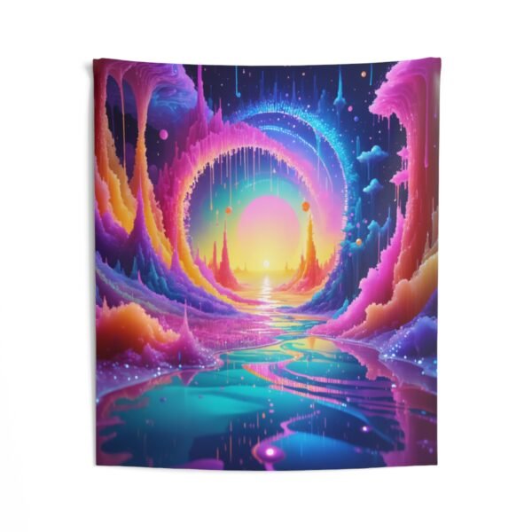 Rainbow Vortex Tapestry - Image 2