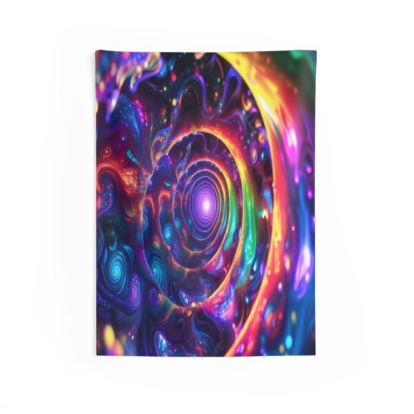 Rainbow Vortex Tapestry - Image 2